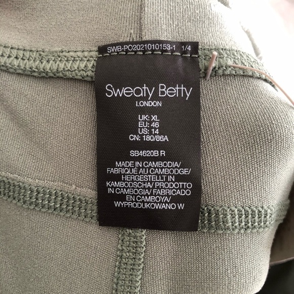 Sweaty Betty Sage Green Gary Yoga Trouser Joggers 14 - Picture 11 of 12